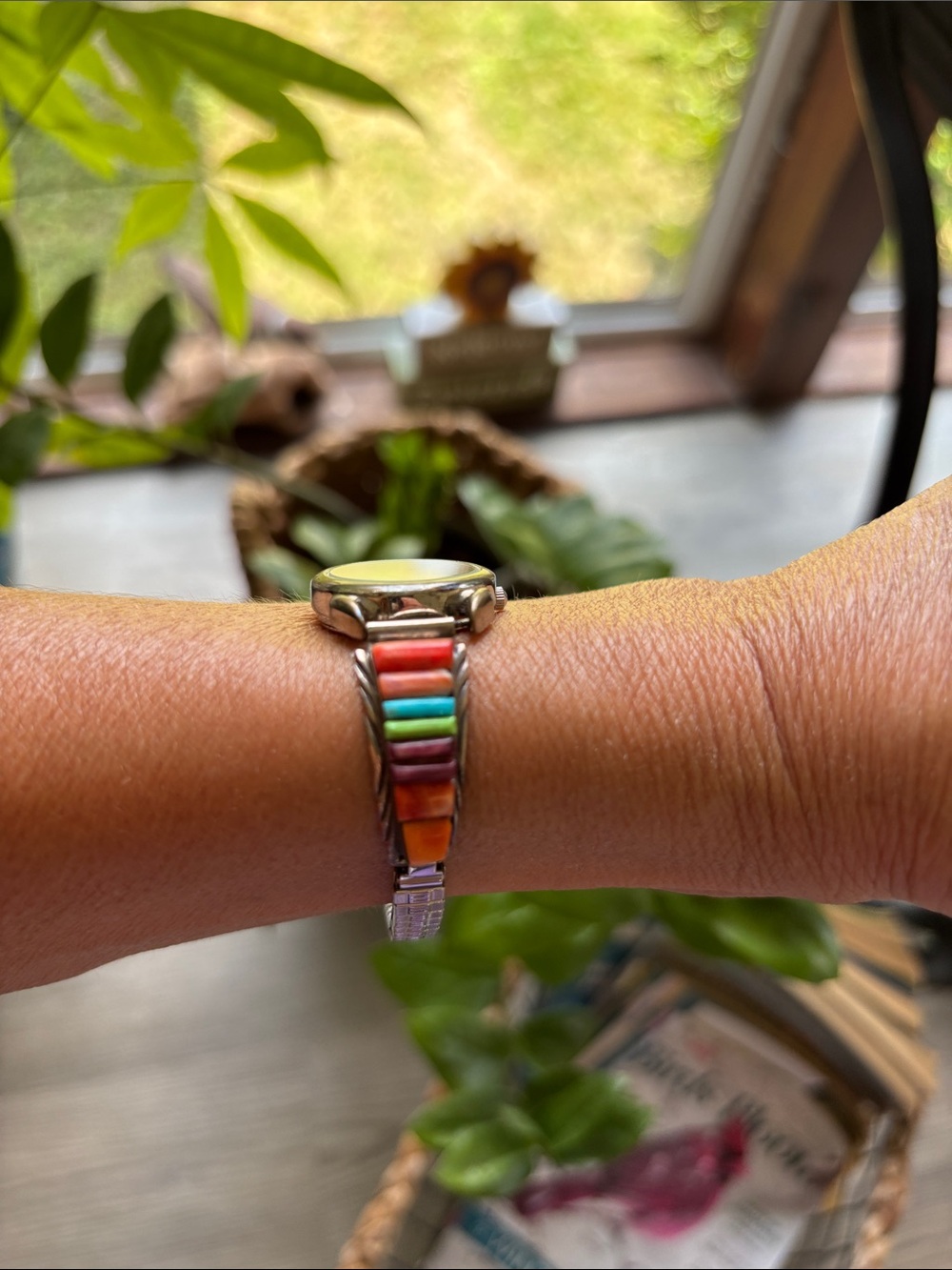 Vintage Sterling Silver Native American Anasazi Watch - Picture 3 of 10